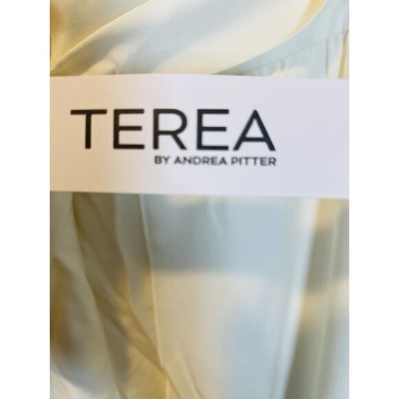 Terea Andrea Pitter Shay Wide Leg Layered Tie Pants 2X Ivory Resort Flowy NWT - Picture 9 of 12